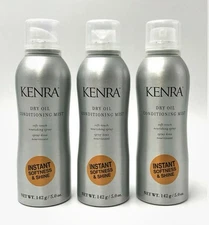 Kenra Dry Oil Conditioning Mist Soft-Touch Nourishing Spray 5 oz-3 Pack
