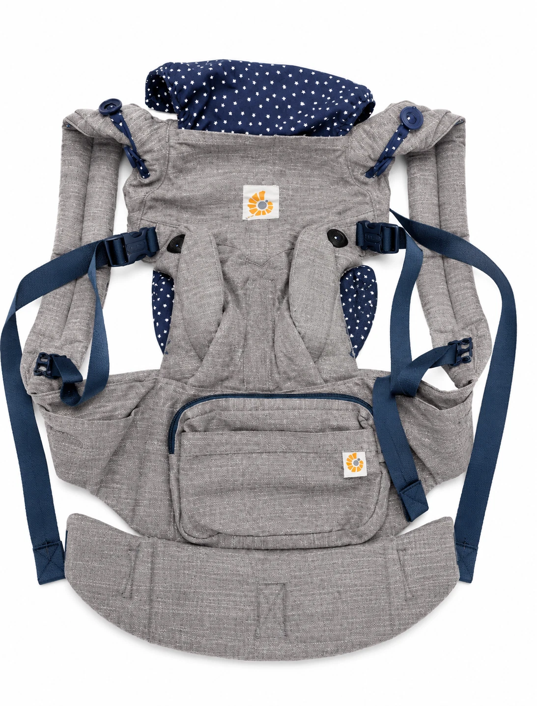 Ergobaby Omni 360 All-Position Baby Carrier Premium Cotton Grey Stardust