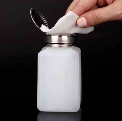 1pc 200ml Portable Press Pump Bottle Refillable Liquid Dispenser for Cleaning