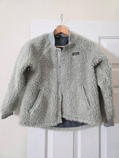 Patagonia youth kids Sherpa - lined jacket size Medium 10 snap buttons