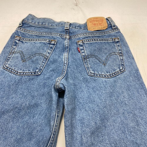 Vintage Levi's 550 Jeans Boys 14 Reg 27x27 Blue Denim Cotton Relaxed Fit Zip Fly - Picture 6 of 19