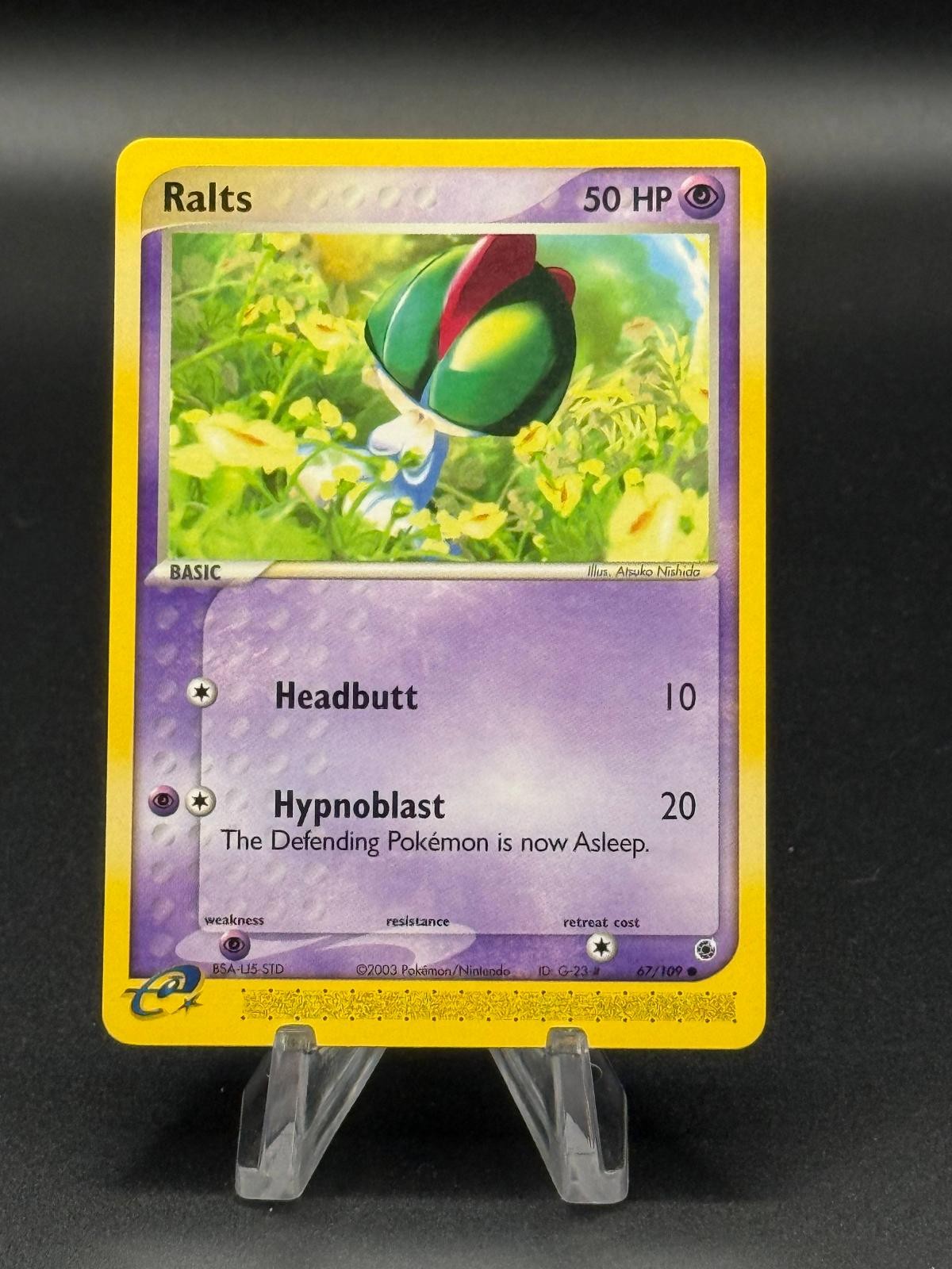 Ralts 67/109 Common Ruby & Sapphire Pokemon Lightly Played