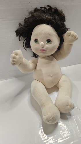 Vintage Mattel My Child Doll Dark Brown/Black Hair Green  Eyes 1985