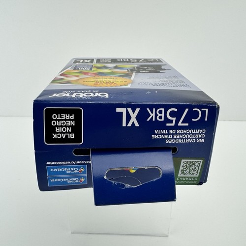 Brother LC75BK XL inchiostro nero cartuccia originale Brother OEM nuova SCAD 08/2025 - Foto 3 di 3