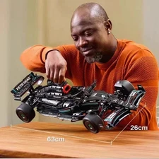 F1 Racing Car Building Set 63cm Long - 2351PCS Detailed Engine & Suspension T013