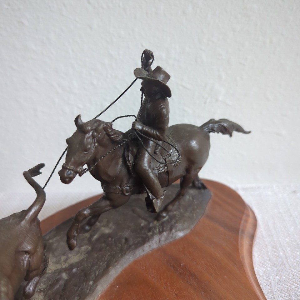 The header Healer Team Roping Bronze Don Poland l/Ed 350 WESTERN ART ...