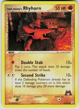 Team Magma's Rhyhorn 67/95 EX Team Magma vs Team Aqua Pokemon on eBay