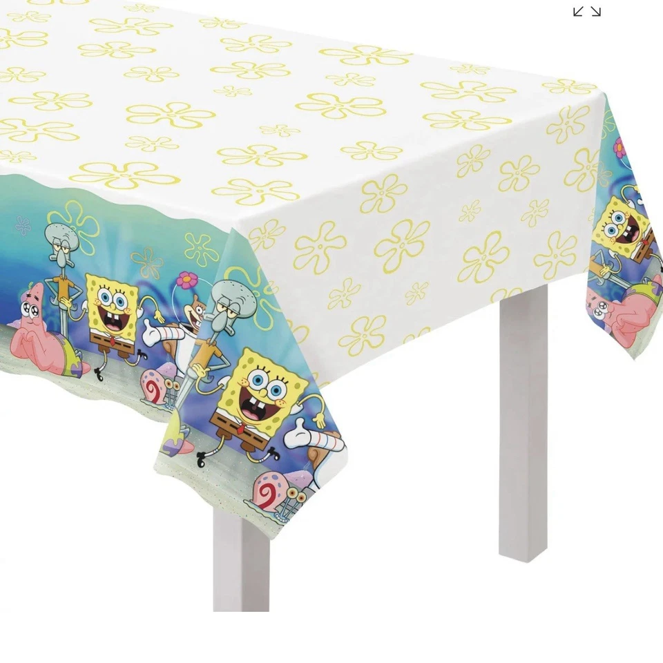 Spongebob Squarepants Plastic Table Cover - Image 4 of 4