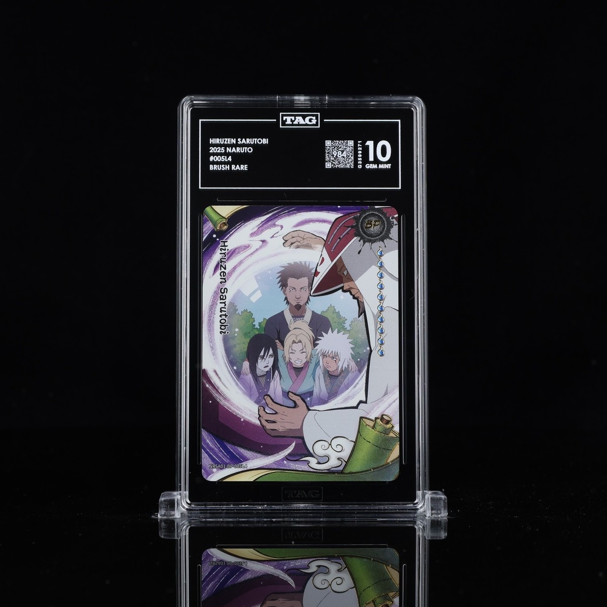 KAYOU Naruto English Series 1 BP Hiruzen NRSA01-BP-005 TAG 10 GEM