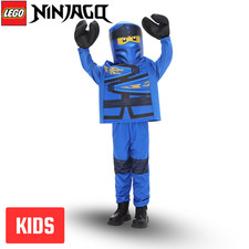 Jay LEGO Ninjago Kids Blue Ninja Costume   Dress Up  Cosplay Christmas Gift