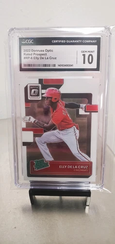 2022 Donruss Optic #RP-6 Elly De La Cruz Rated Prospect #RP6 CGC 10 GEM MINT