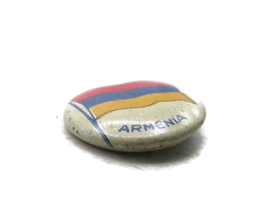 Armenia Flag Button White Background eBay