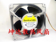 SANYO SANACE140 109L1424H5D01 DC24V 0.6A 3-Wire Cooling Fan