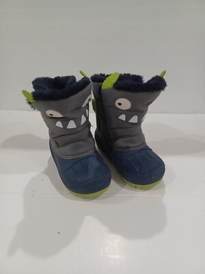 Cat And Jack Thermolite Ecomade Size 8 Children Boots Insulated Monster