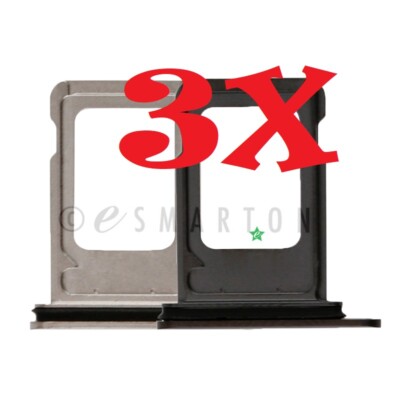 3X iPhone 11/11 Pro Max/12Min/12Pro Max/13Mini/13 Pro Max Sim Tray Sim Card Tray