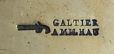 Seltener antiker Büchsenmacher Schraubstock Lederarbeiter Werkzeug GALTIER A MILHAU