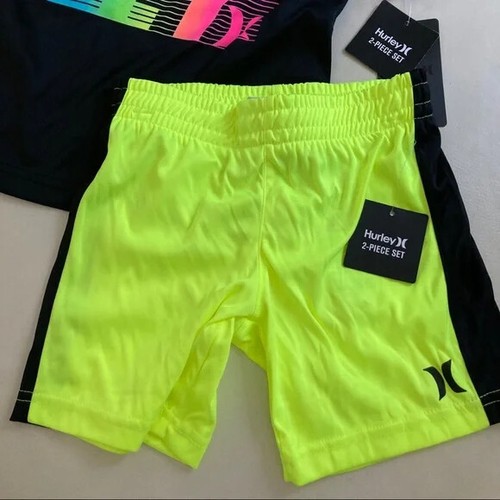 Hurley Colorful cute neon shorts top set 5105 - Picture 3 of 5