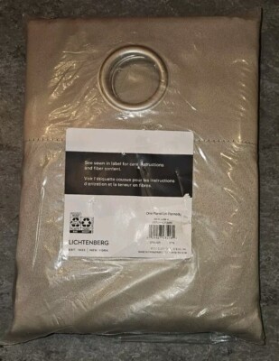 Sun Zero 84 x 54'' Room Darkening Grommet Window Curtain Panel, Stone Beige
