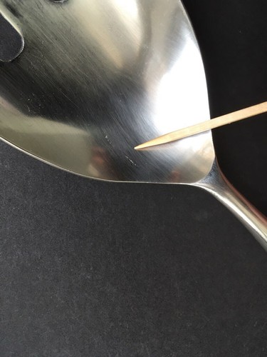 DANSK INTERNATIONAL "ANVIL" 9-in. SERVING FORK STAINLESS FLATWARE IHQ JAPAN EUC - Picture 3 of 4
