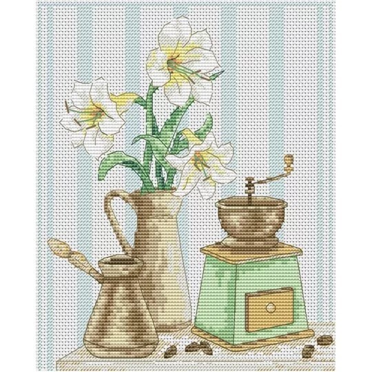 VDV Cross Stitch Kit - An Aroma of Coffee