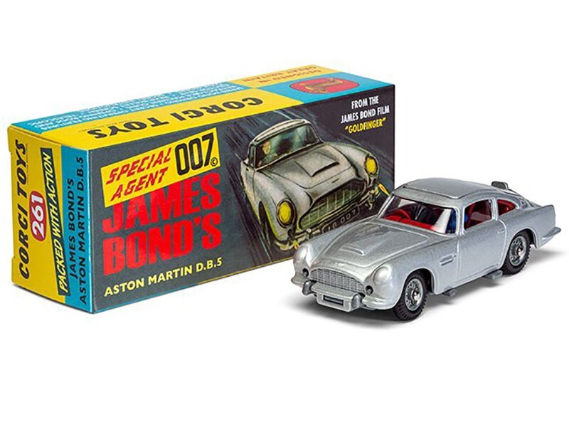 完品　CORGI TOYS JAMES BOND アストンマーチン　ミニカー ASTON MARTIN DB5 RHD BIRCH SILVER JAMES BOND 007 