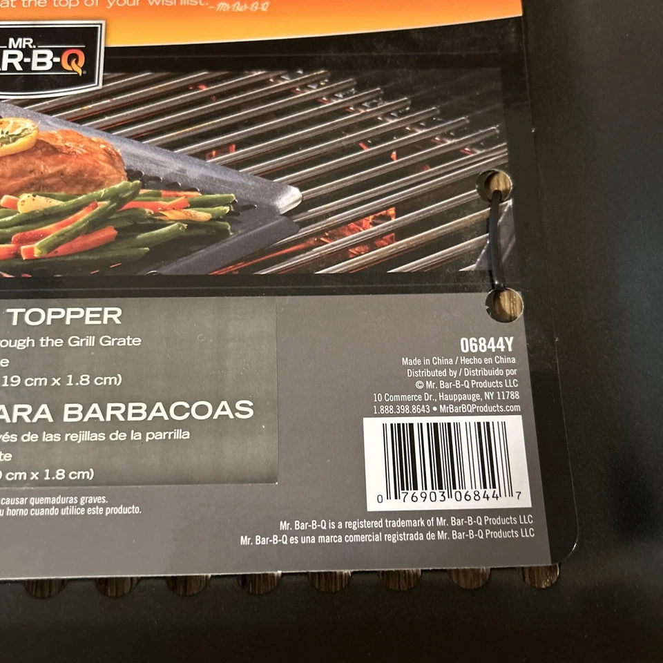 Mr. Bar-B-Q 06844Y Gourmet Grill Grate Topper, Non Stick, 7 x 11 In. - Quantity — 第 2/4 张图片