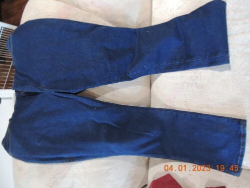 Wrangler Men 947STR Jeans 38 x 32 Cowboy Cut Blue Dark Wash Denim Brand New!
