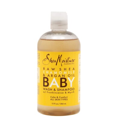 Shea Moisture Baby Wash & Shampoo Raw Shea Chamomile & Argan Oil 13 oz-384 mL