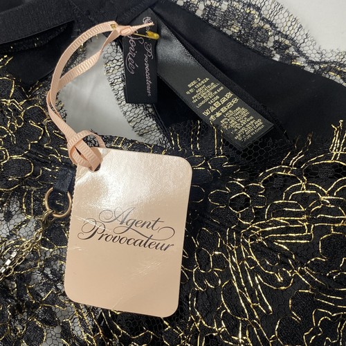Agent Provocateur Gayle SOIREE Black Waspie AP2 Small NWT - Picture 10 of 10