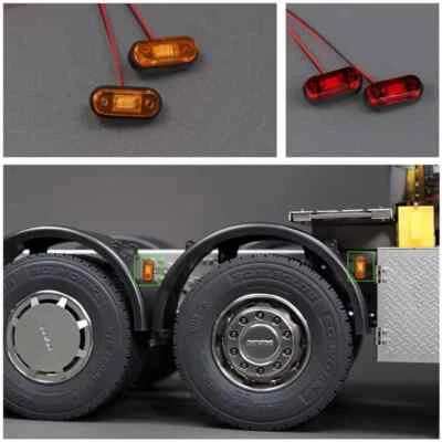 1 Paar LED Positionslicht Für 1/14 Tamiya RC Truck Scania Benz MAN Volvo - Bild 1 von 4