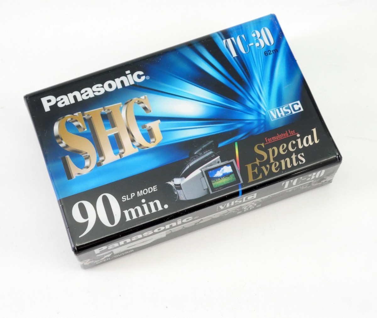 その他 Panasonic NV-TC30XHG 2 Panasonic 90 Min. Super HG Compact Videocassettes- Never