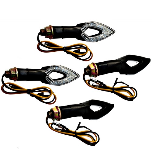 4x LED Halogen Mini Blinker Arrow Motorrad Quad passend für ATV Suzuki Honda - Picture 13 of 13