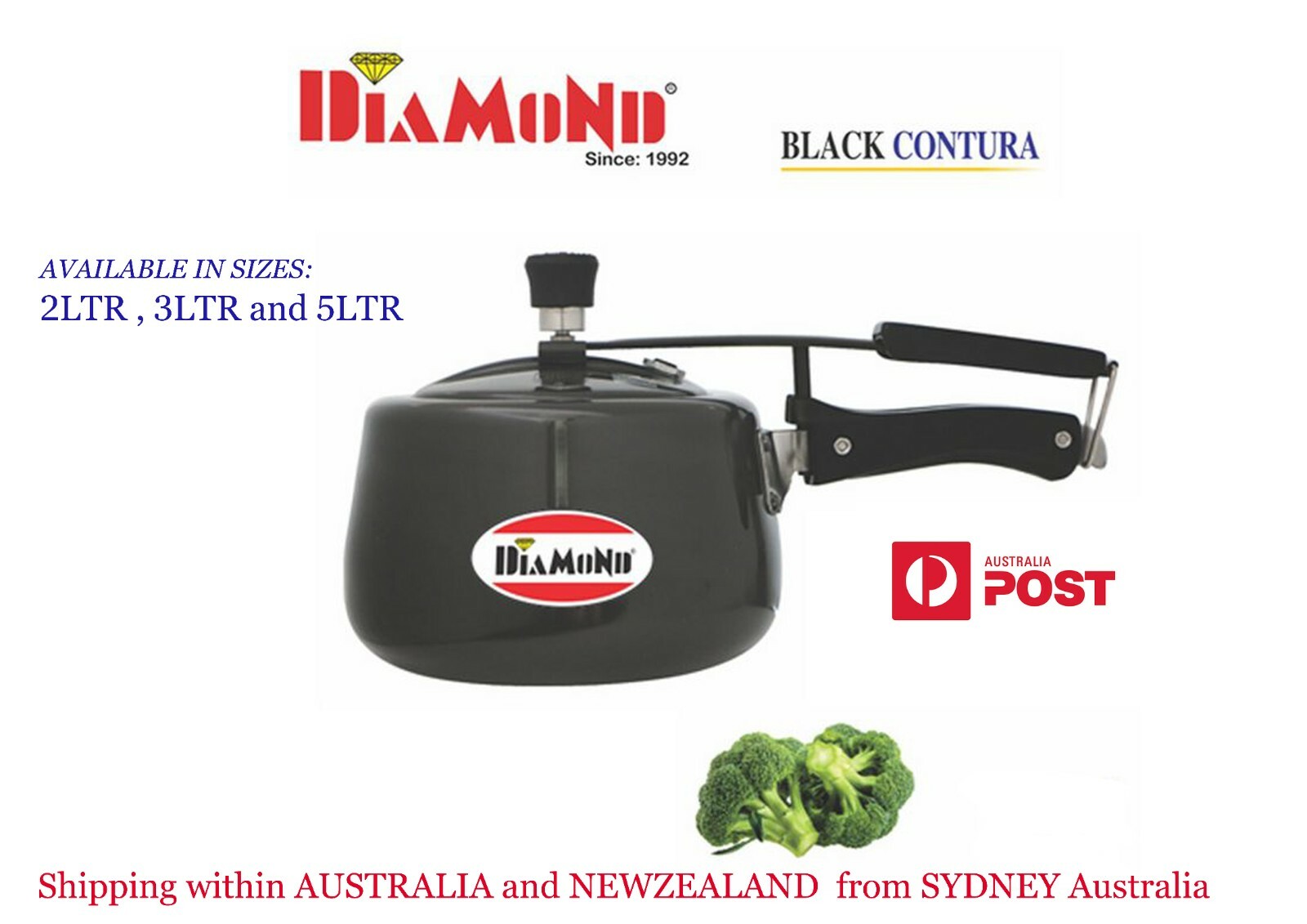 PRESSURE COOKER DIAMOND PRESSURE COOKER NON STICK PRESSURE COOKER BLACK NON 