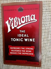 Vintage 1920s Vibrona Tonic Wine Advert. Lovely Condition