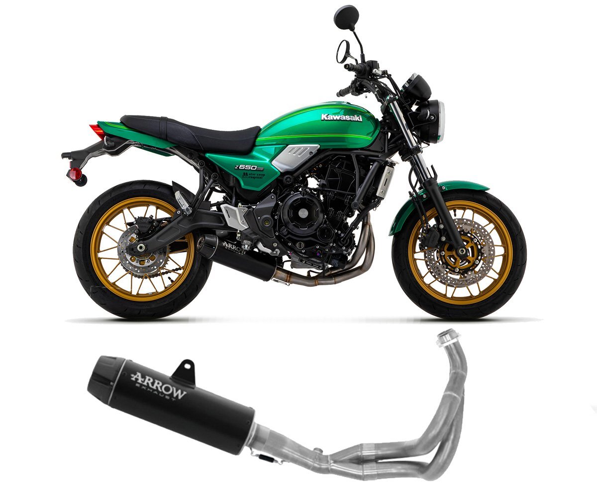 sakita0158 Full Exhaust Arrow Rebel Alum Steel N KAWASAKI Z 650 RS 2021
