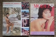 Camera In Jamaica-Bunny Yeager, 1967 H/C D/J, Nudes, Risque Photography + BONUS