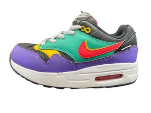 Nike Air Max 1 Juego (PS) NEGRO/CARMESÍ Kid's Calzado para Correr  CJ6957-001 Talla 1Y | eBay