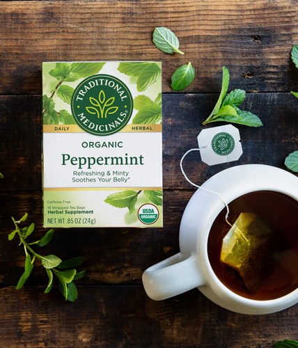 Traditional Medicinals Herbal Tea, Peppermint, 16 Tea Bags (Pack of 1) - Picture 9 of 9