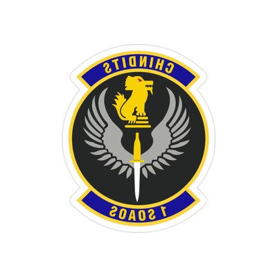 1st Special Ops Air Ops Sq (U.S. Air Force) REVERSE PRINT Transparent STICKER