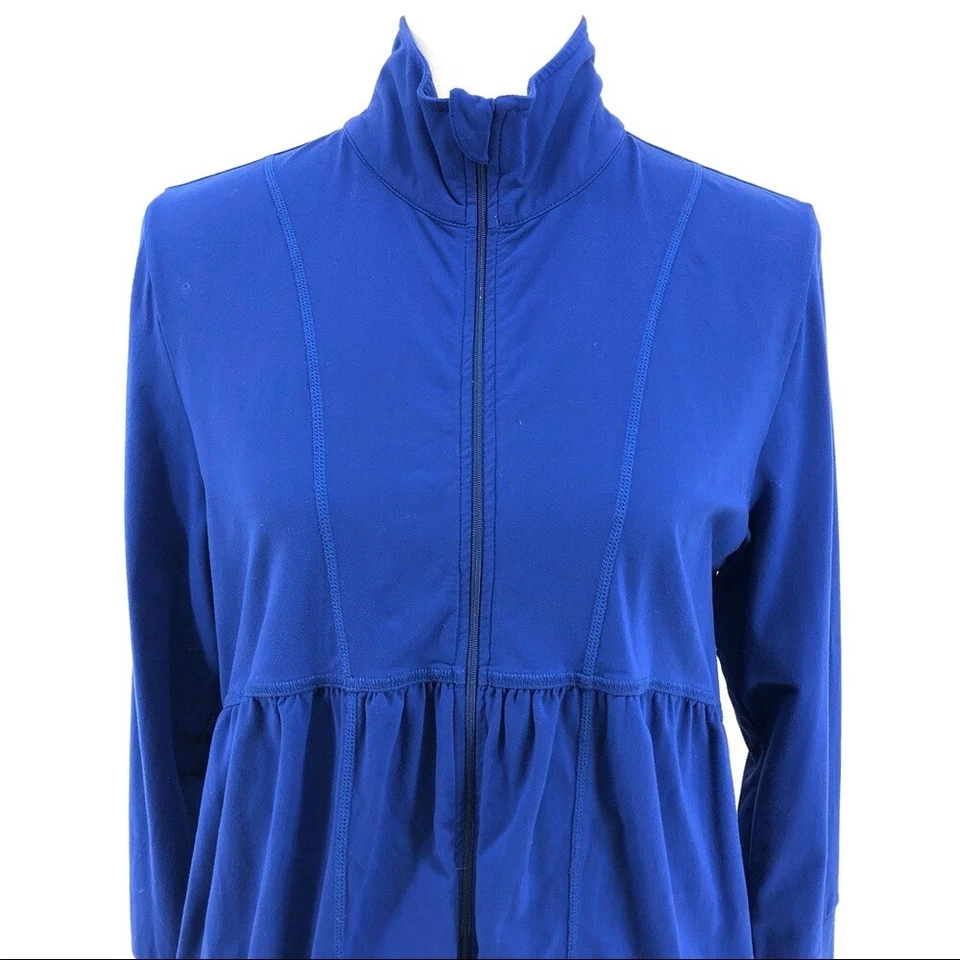 Lucy Cobalt Blue Full Zip Front Jacket sz L - Image 2 of 4