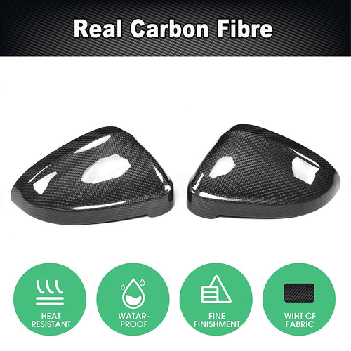 Tapas de retrovisores exteriores de carbono carcasa Side Mirror Covers para Audi B9 A4L RS4 A5 RS5 - Imagen 6 de 10