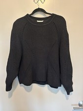 Black Oversized Knit Sweater