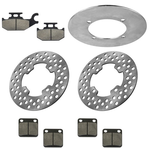 Front / Rear Brake Disc Rotor and Brake Pads For Yamaha Grizzly 450 YFM450 2007 - Afbeelding 7 van 7