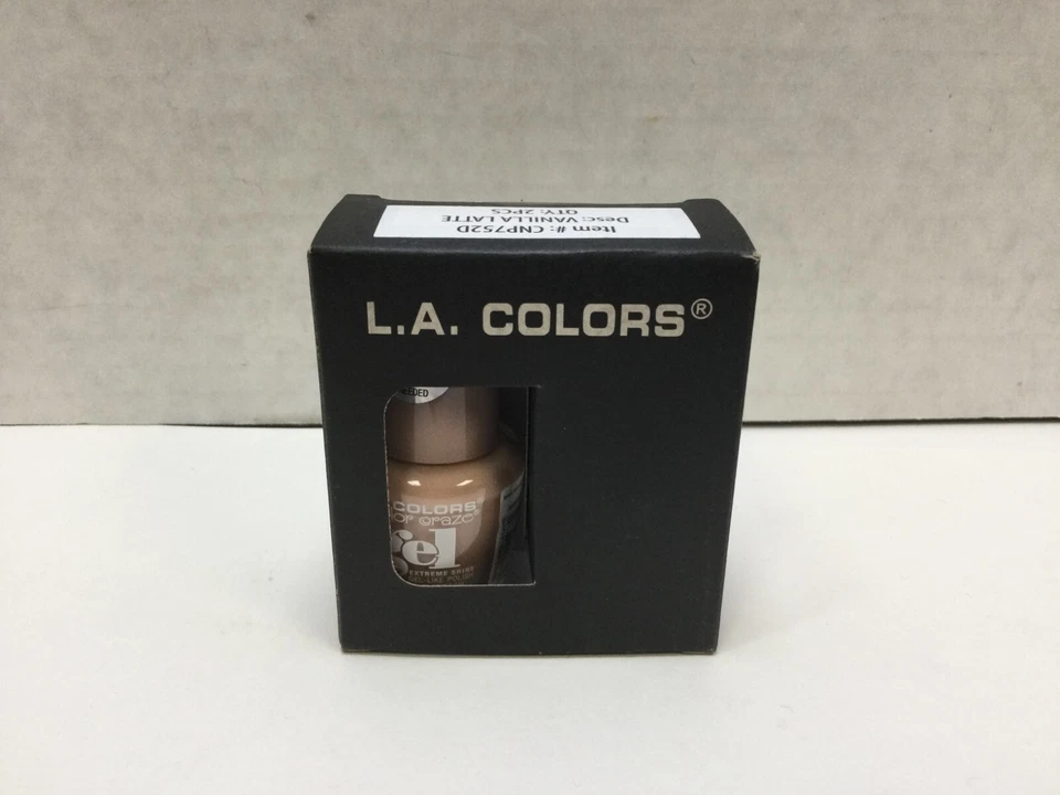 L.A. Colores Vainilla Latte Gel-Like Esmalte de Uñas, Pack de 2!, ¡Envío Gratis! Foto 3 de 4