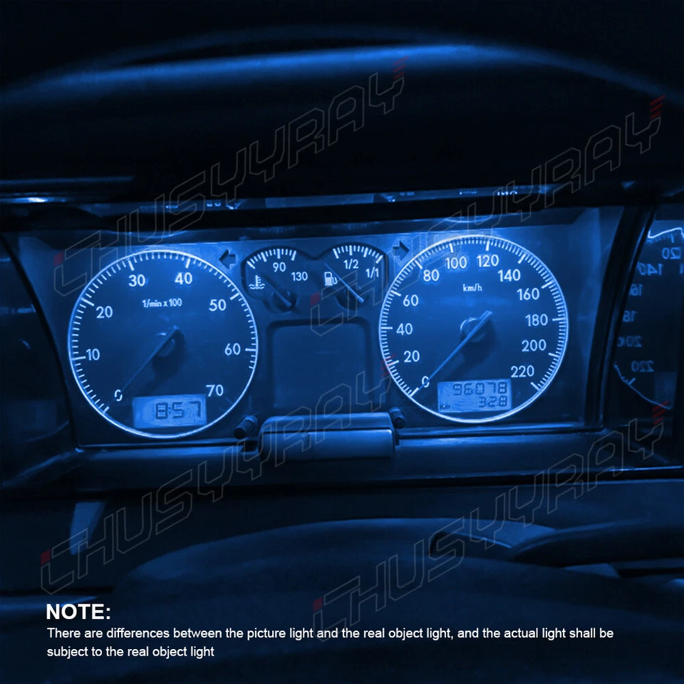 5pcs Blue For Dodge Ram LED Instrument Panel Dash Gauge Cluster Light Bulbs - Image 3 of 4