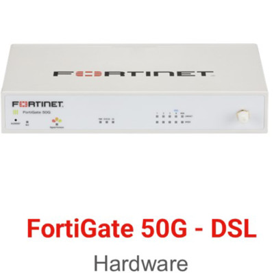 Fortinet FortiGate-50G-DSL 5xGE RJ45 ports 4 x Internal ports 1x