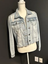 Women’s Large  Ci Sono Jean Jacket-Read LS05