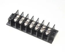 (2pcs) 7-540 Cinch 7 Position Double Row High Barrier Terminal Block Board Strip