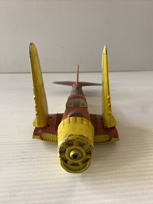 Vintage Hubley Kiddie Toy Yellow/Orange WWII Fighter Plane Made In