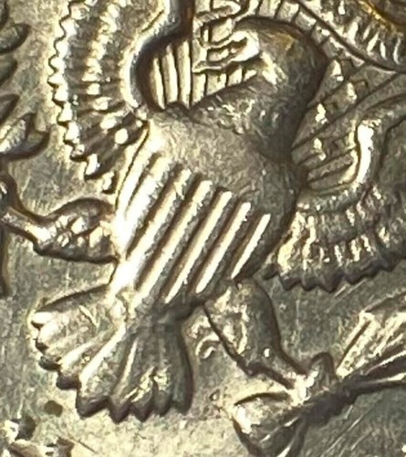 1983 P Kennedy Half Dollar error - partially missing FG initials. - Picture 4 of 4